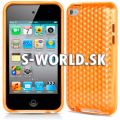 Silikónový obal iPod Touch 4G - Diamond - oranžová