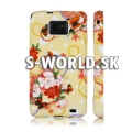 Silikónový obal Samsung Galaxy S II - Butterfly Floral žltá