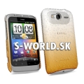 Zadný kryt HTC WildFire S - Rain Drop žltá