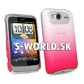 Zadný kryt HTC WildFire S - Rain Drop ružová