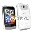 Zadný kryt HTC WildFire S - Rain Drop biela