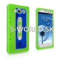Silikónový obal Samsung Galaxy S3 - Retro Tape zelená