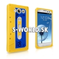 Silikónový obal Samsung Galaxy S3 - Retro Tape žltá