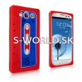 Silikónový obal Samsung Galaxy S3 - Retro Tape červená