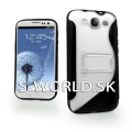 Silikónový obal Samsung Galaxy S3 - S Line Stand čierna