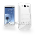 Silikónový obal Samsung Galaxy S3 - S Line Stand biela
