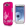 Zadný kryt Samsung Galaxy S3 - Hybrid Butterfly ružová