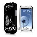 Zadný kryt Samsung Galaxy S3 - Hybrid Butterfly čierna