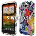 Silikónový obal HTC One X - Funky Flower