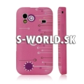 Silikónový obal Samsung Galaxy Ace - Radius Flower ružová