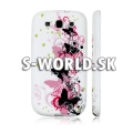 Silikónový obal Samsung Galaxy S3 - Butterfly biela