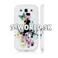 Silikónový obal Samsung Galaxy S3 - Butterfly Swirl multi