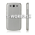 Zadný kryt Samsung Galaxy S3 - Carbon strieborná