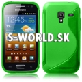 Silikónový obal Samsung Galaxy Ace 2 - TPU zelená