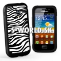 Silikónový obal Samsung Galaxy Ace 2 - Zebra čierna