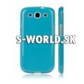 Silikónový obal Samsung Galaxy S3 - Glittery svetlo-modrá