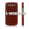 Zadný kryt Samsung Galaxy S3 - Croco hnedá