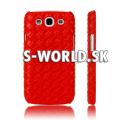 Zadný kryt Samsung Galaxy S3 - Weave červená