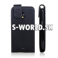 Kožený obal Samsung Galaxy Nexus - Luxury Flip čierna