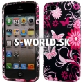 Silikónový obal iPhone 5 - Butterfly čierna