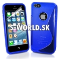 Silikónový obal iPhone 5 - S Line modrá