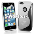 Silikónový obal iPhone 5 - S Line priesvitná