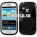 Silikónový obal Samsung Galaxy S3 Mini - TPU čierna