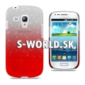 Zadný kryt Samsung Galaxy S3 Mini - Rain Drop červená