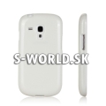 Silikónový obal Samsung Galaxy S3 Mini - Glittery biela
