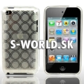 Silikónový obal iPod Touch 4G - Circles priesvitná