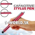 Dotykové pero Stylus BIG - kapacitné displeje červená