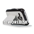 Kožený obal Samsung Galaxy S3 Mini - Slim Stand biela