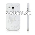 Zadný kryt Samsung Galaxy S3  Mini - Hybrid Butterfly biela