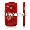 Zadný kryt Samsung Galaxy S3  Mini - Hybrid Butterfly červená