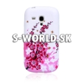 Silikónový obal Samsung Galaxy S3 Mini - Flowers ružová
