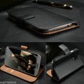 Kožený obal Samsung Galaxy Note II - Wallet Genuine čierna