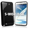 Silikónový obal Samsung Galaxy Note II - Gel čierna 