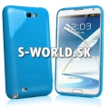 Silikónový obal Samsung Galaxy Note II - Gel modrá