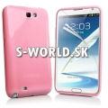Silikónový obal Samsung Galaxy Note II - Gel ružová
