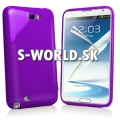 Silikónový obal Samsung Galaxy Note II - Gel fialová