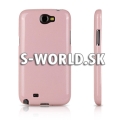 Silikónový obal Samsung Galaxy Note II - Glittery svetlo-ružová