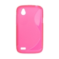 Silikónový obal HTC Desire X - TPU ružová