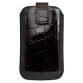 Kožený obal Samsung Galaxy S II - Croco Pocket hnedá