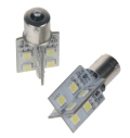 LED žiarovka 12V s päticou BAU15s biela, 16LED/3SMD