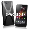 Silikónový obal Sony Xperia Z - X Line čierna