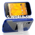 Silikónový obal LG Google Nexus 4 - S Line Stand modrá