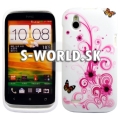 Silikónový obal HTC Desire X - Swirl ružová
