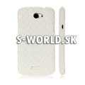 Zadný kryt HTC One X - Weave biela