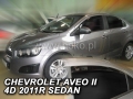 Deflektory CHEVROLET AVEO 4D 2011R-> (+ZN) SEDAN