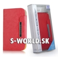 Kožený obal Samsung Galaxy S4 - Fresh Wallet červená